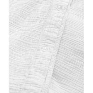 Quince Organic Airy Gauze Duvet Cover Size Queen Color White ~ NWOT